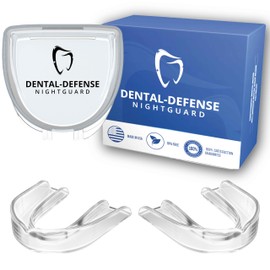 DENTAL-DEFENSE Dental-Defense Professional Mouth Guard - 2 Pack Night Guard for Teeth Grinding & Clenching Relief, Protects Teeth at Night, Ideal for Comfort & Protection (Clear)