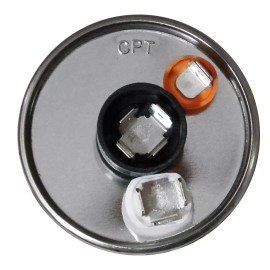 Amrad 40 MFD x 370 / 440 VAC Round Run Capacitor AmRad USA2215 - Made in the USA