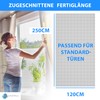 Fly Screen, Fibreglass Fly Net, Grey, Size 120 x 250