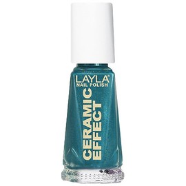 Layla Cosmetics 1243R23-028 Ceramic Effect Nail Polish - Celebrity Green, Pack of 1 (1 x 0.01 L)