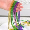 48 Collar Bolitas Mardi Gras Brilloso Batucada Fiesta Boda