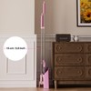 JOYMOOP Pink Broom and Dustpan Set, Upright Angle with Built-in