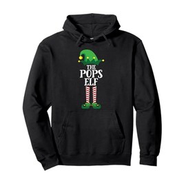 The Pops Elf Matching Family Funny Christmas Elf Xmas Gift Pullover Hoodie