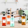 Nuogo 6 Pcs Coffee Syrup Dispenser Bottles Set 750ml, 500ml,