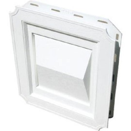 Builders Best (2)-Builder's Best 4 In. White Plastic J-Block Dryer Vent Hood 111716