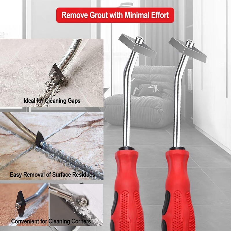 LABOFiC Grout Removal Tool, Angled Design Tile Joint Cleaning Tool,