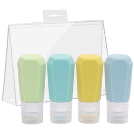 RETZLA Shampoo Bottle, Travel, 3.4 fl oz (90 ml) Bottle, Travel Set, Portable, Convenient, Refill Bottle, Carry-On Bottle, Travel Set, Container, Divided Portable, Travel Tube, Unisex, Shampoo Refill