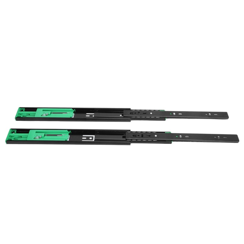 Drawer Slide Cold Rolled Steel 3-Section Damping Ball Bearing Track