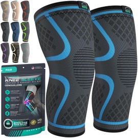 MODVEL Knee Support Set for Men and Women, Breathable Knee Support, Size XXL