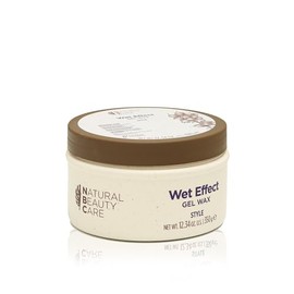 NATURAL BEAUTY CARE - Gel Wet Effect Cera Gel para Cabello 350 g, Fijación de Aspecto Húmedo, Crea Estilos sin Rigidez, con Proteína Hidrolizada de Arroz y Quinoa, para Todo Tipo de Cabello