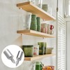 Shelf Brackets, Pack of 20, Shelf Holder with Rubber Protection,