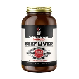 Gorilla Mind Grass-Fed Argentinian Beef Liver - Nature’s Multivitamin/Beef Liver Supplement - 120 Capsules (30 Servings)