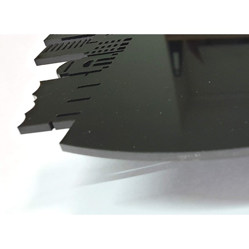 bigcopy e.K. Leverkusen Skyline Wall Clock with Dial High-Quality Acrylic