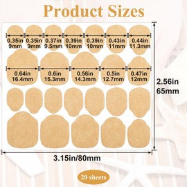 Alpinleux 20 Sheets Nail Adhesive Tabs, Waterproof Nail Glue Stickers for Press On, Strong Double Sided Adhesive Nail Tapes, Breathable Jelly Nail Accessories for Fake Nail (480 Pcs)