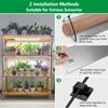 Aumtrly Grow Lights for Indoor Plants, Full Spectrum Under Shelf