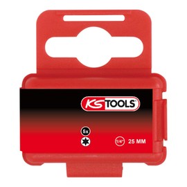 'KS Tools 9183536 Torsion Power Bit TX, T40, 25 mm, 1/4 (Pack of 5)