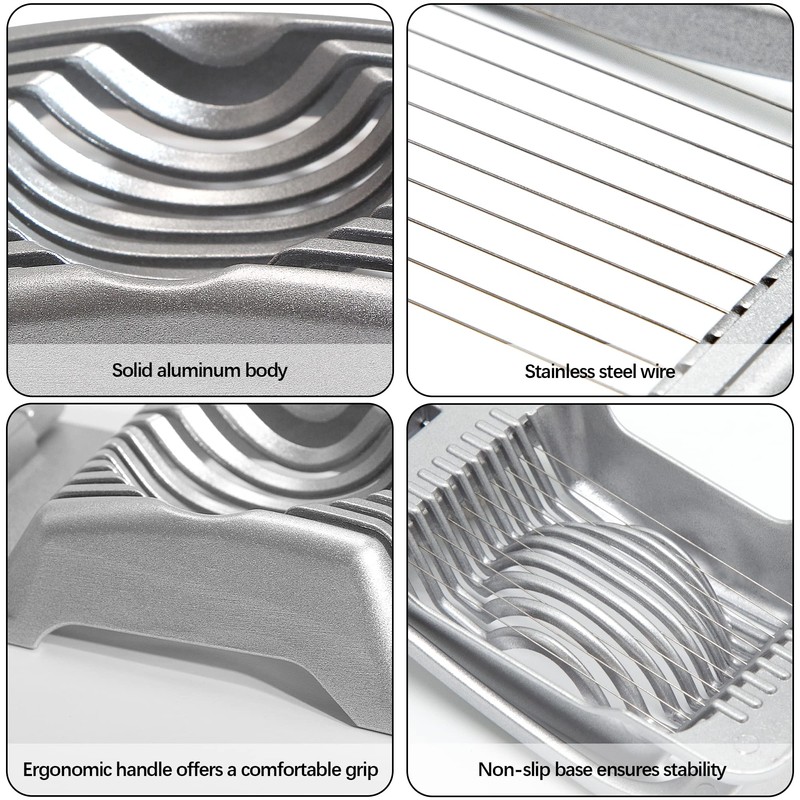 Egg Cutter with Egg Cutter, Stainless Steel Egg Cutter, Dishwasher
