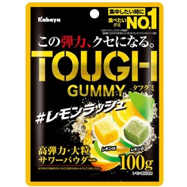 Kabaya Foods Tough Gummy Lemon Rush 3.5 oz (100 g) x 6 Bags
