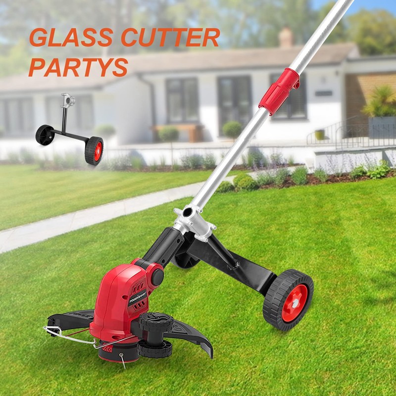 KALAWW Adjustable String Trimmer Support Wheel Attachment 26mm(1 inch) and