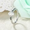 IRROYA 1.5 Carat Oval Moissanite Rings for Women 0.22CTTW Kite