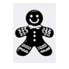 'Christmas Gingerbread Man' Temporary Tattoo - Water Resistant, Skin-Safe, Non-Toxic