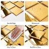 Lovdeco Peel and Stick 3 Inch Gold Mirror Backsplash, Square