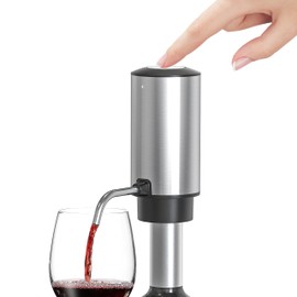 AREYCVK Wine Aerator Electric Wine Decanter Automatic Wine Aerator, Wine Dispenser withUSB TYPE-C Rechargeable for Wine enthusiasts & own use (Stainless steel)