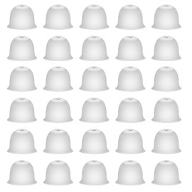 Resound Compatible Hearing Aid Domes Open Smokey Ear Tips Replacement 8mm with Storage Case(30pcs Pack)