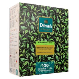 Dilmah Peppermint - 100 Tea Bags - Herbal Tea with Peppermint Leaves - Packed in Sri Lanka - Caffeine Free & Refreshing (150g)