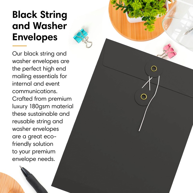 Lempac String and Washer Envelopes - C5 & C6 String