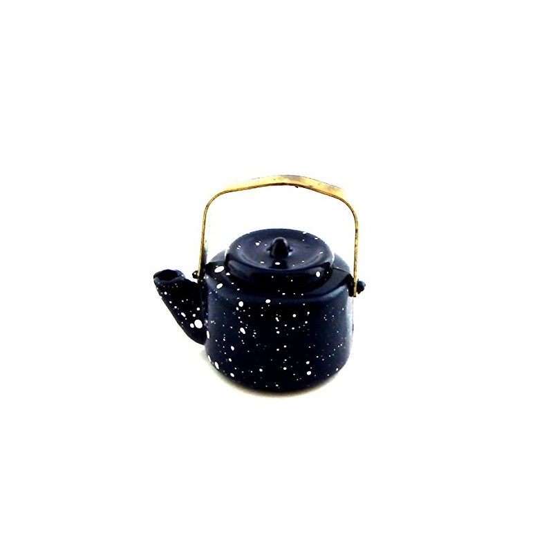 Dolls House Miniature Kitchen Accessory Blue Kettle 397