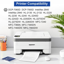 TN420 Black Toner Cartridge Replactment for Brother TN-420 Toner for HL-2270DW HL-2230 HL-2240D HL-2280DW MFC-7360N MFC-7860DW DCP-7065DN Intellifax 2840 2940 Printer - 1,200 Pages