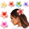 Flower Hair Clip, Non-Slip Flower Claw Clips, Strong Hold Hawaiian