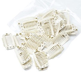 Yamel Blonde Hair Extension Clip,Wig Clips 30 Piece Kit 9 Teeth Metal Snap Clips for Hair Extensions