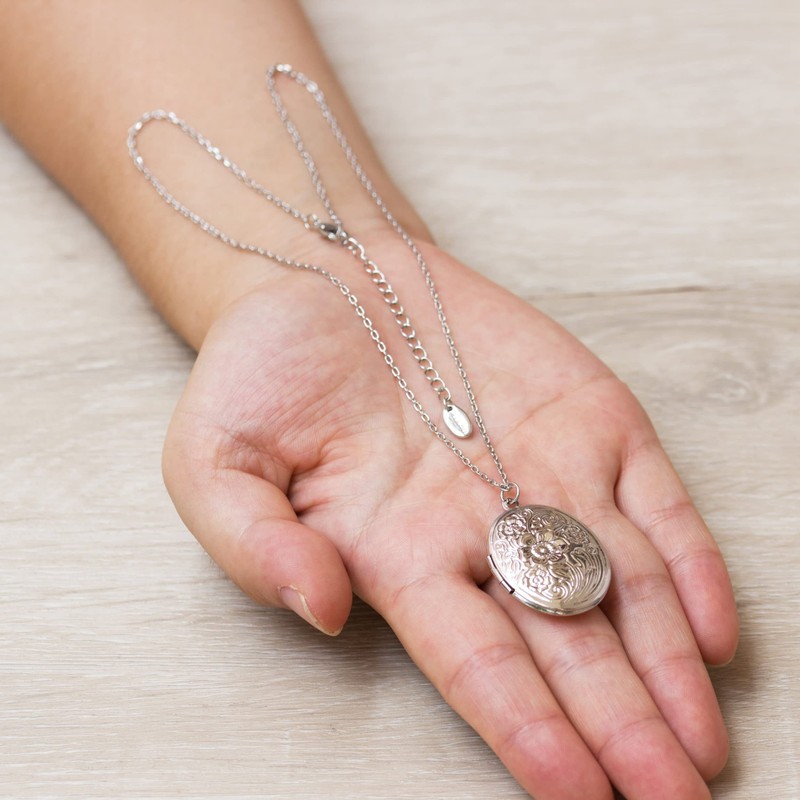 Philip Jones Silver Plated Oval Locket