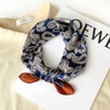 PoeticEHome 100% Real Mulberry Silk Women Small Square Neck Scarfs