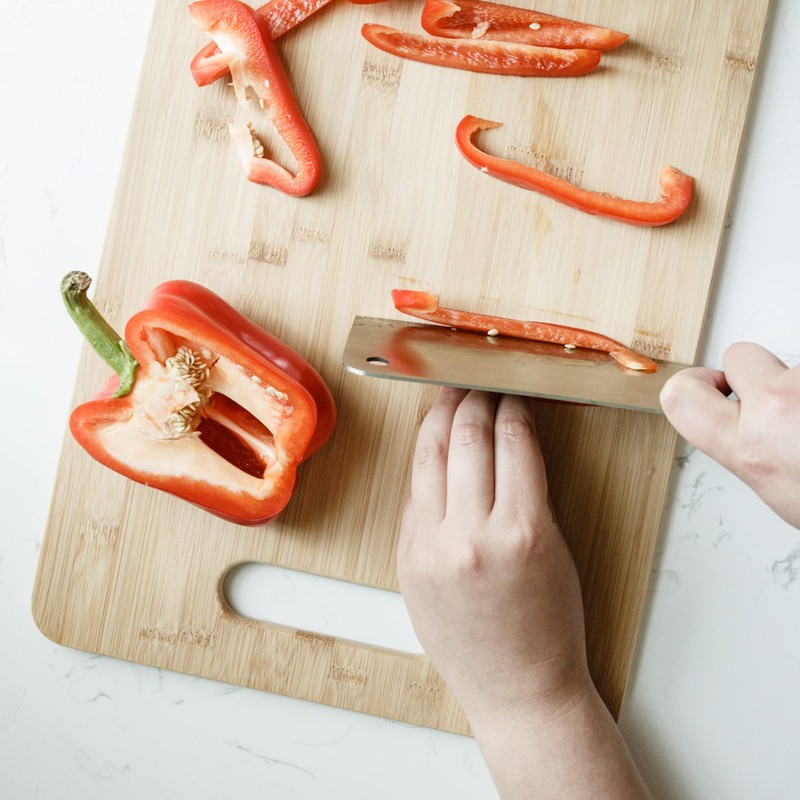 Chef Craft Classic Bamboo Cutting Board, 12.5 x 9.5 inch,