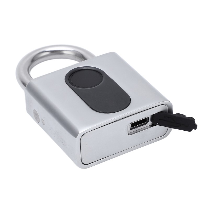 Smart Fingerprint Padlock Keyless Door Lock Waterproof Rechargeable Home Safety