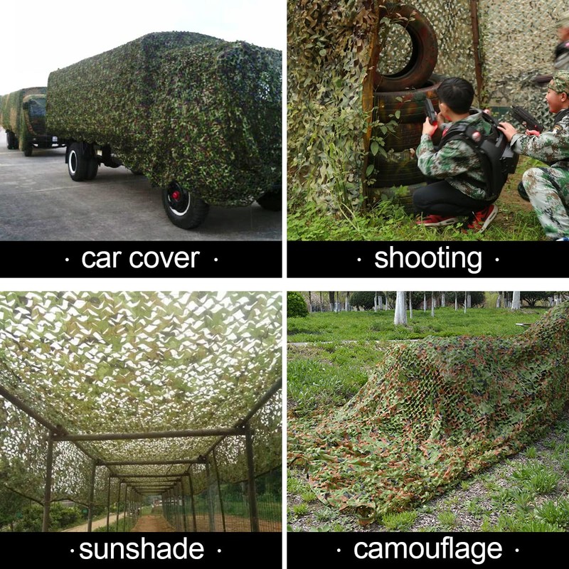 WINWAY Camo Netting Camouflage Net Bulk Roll Sunshade Mesh Net