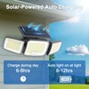 JEJOT Solar Security Light Outdoor Super Bright LED w/Remote Control,