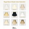 Royal Designs Shallow Bell Basic Lamp Shade, Black/Gold 8.5 x
