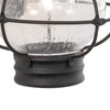 VAXCEL Chatham 13.5 in. H 1-Light Textured Black Coastal Outdoor