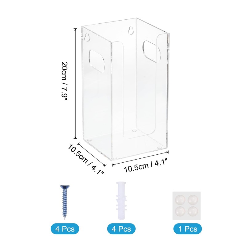 QUARKZMAN Disposable Coffee Cup Dispenser, 1 Compartment Clear Acrylic Paper