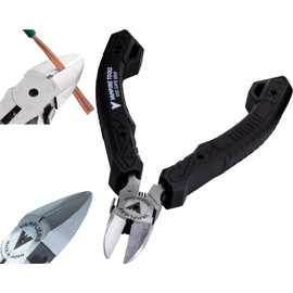 VAMPLIERS 4.75" Precision Flush Cutters. Made in Japan. Professional Grade Side Cutting Pliers Mini Nippers. For Circuit Board Work, Clean Wire Cutting, Electronic Repairs.