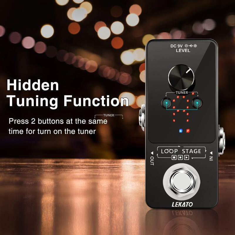 LEKATO 9 Loops 40 Minutes Record Looper Guitar Pedal Guitar