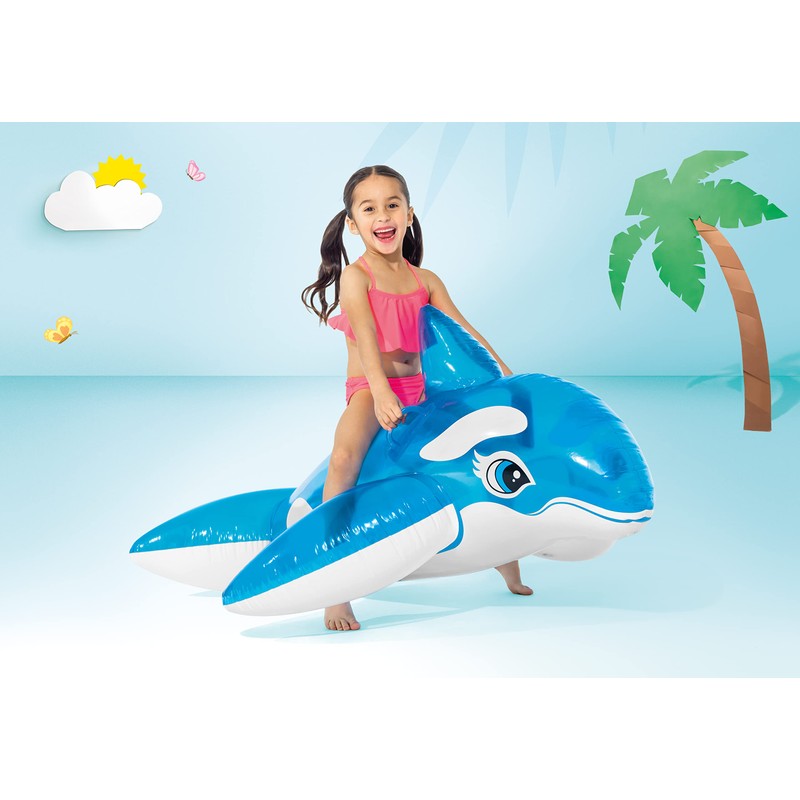 INTEX Lil' Whale Inflatable Pool Float: Animal Pool Toy for