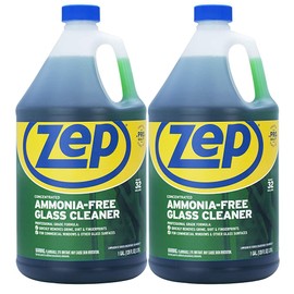 Zep Ammonia Free Glass Cleaner Concentrate 1 Gallon (Case of 2) ZU1052 - Commercial Strength