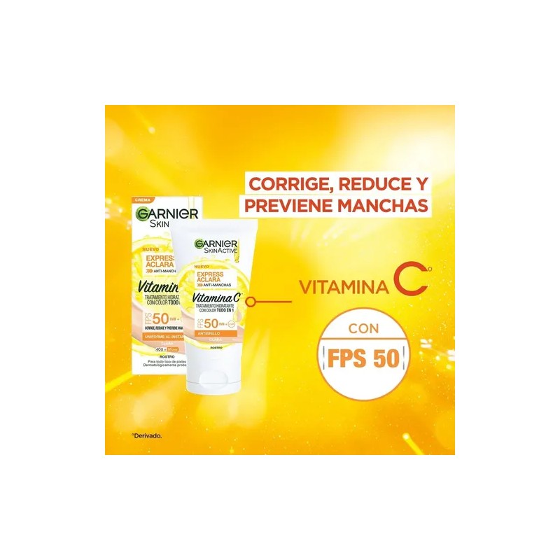 Garnier BB Cream Todo-en-1 tono claro FPS50 | vitamina C