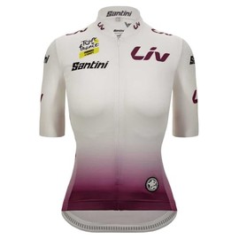 Santini Tdf Femme Avec Zwift Best Young Rider Jersey - Women's Bianco, L