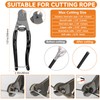 TooTaci 1/16" Wire Rope Kit, 200FT 1/16 Black Vinyl Coated